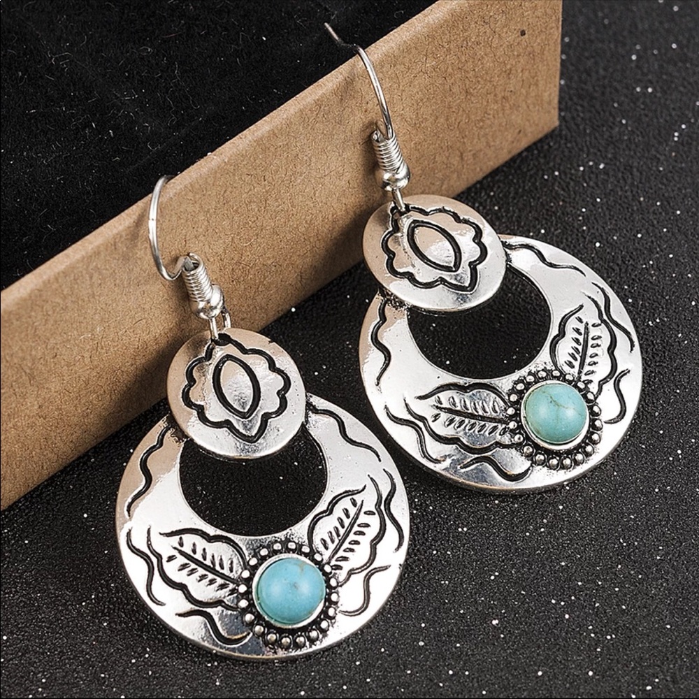 New Green Beads Earrings